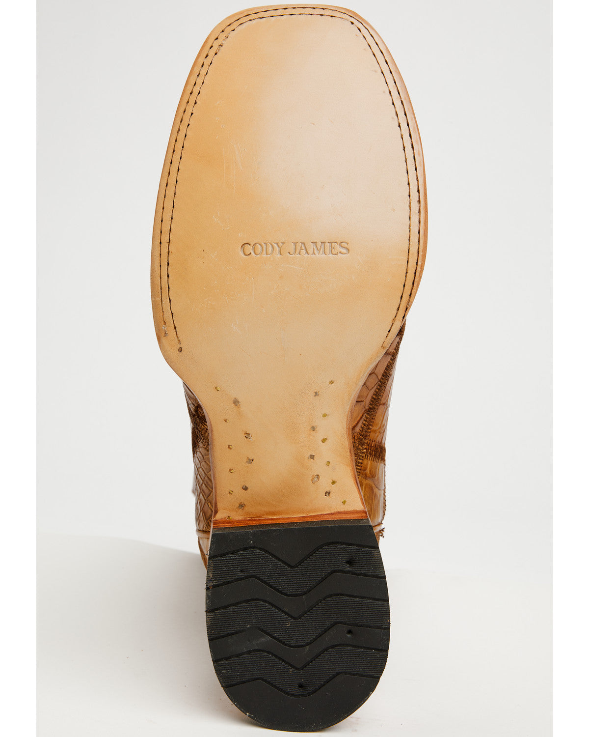 Men's Exotic American Alligator Western Boots - Broad Squar