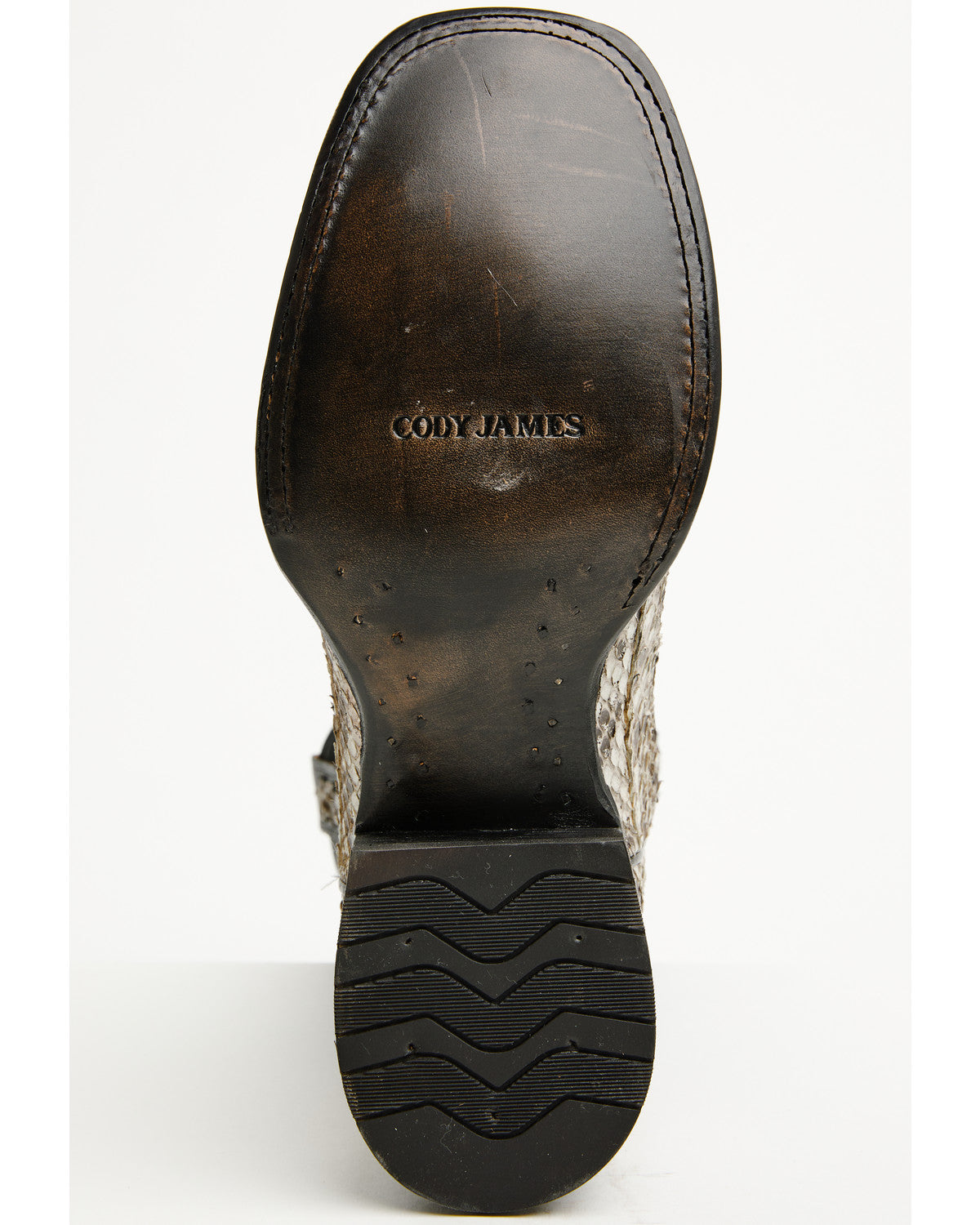 Men's Exotic Anaconda Western Boots - Broad Square Toe