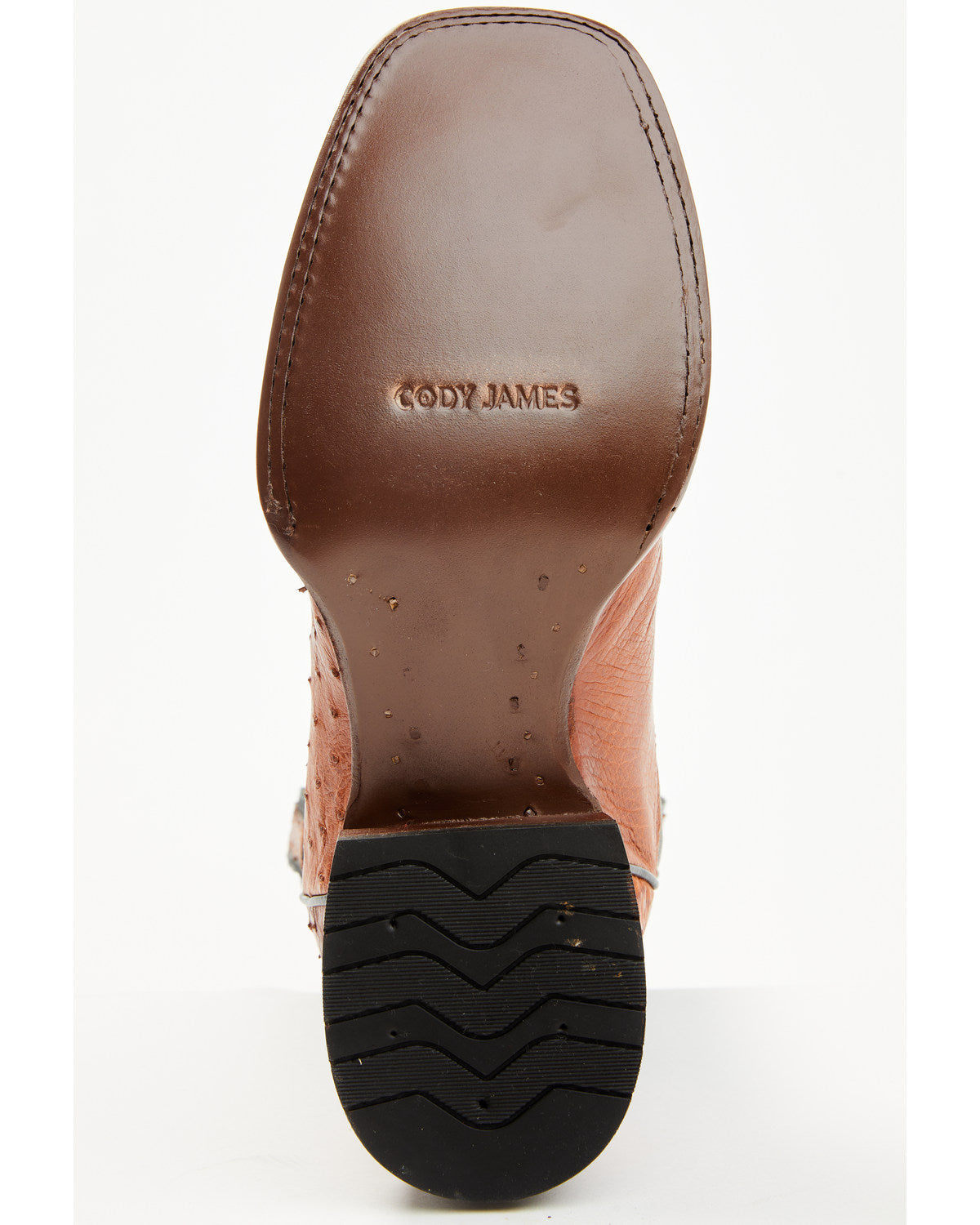 Men's Exotic Ostrich Western Boots - Broad Square Toe