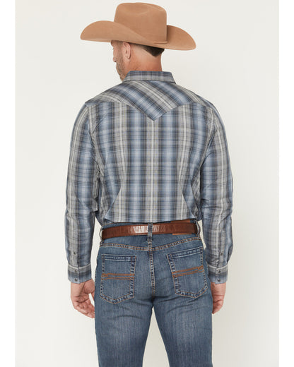 Men's Wild Creek Plaid Print Long Sleeve Snap Western Shirt