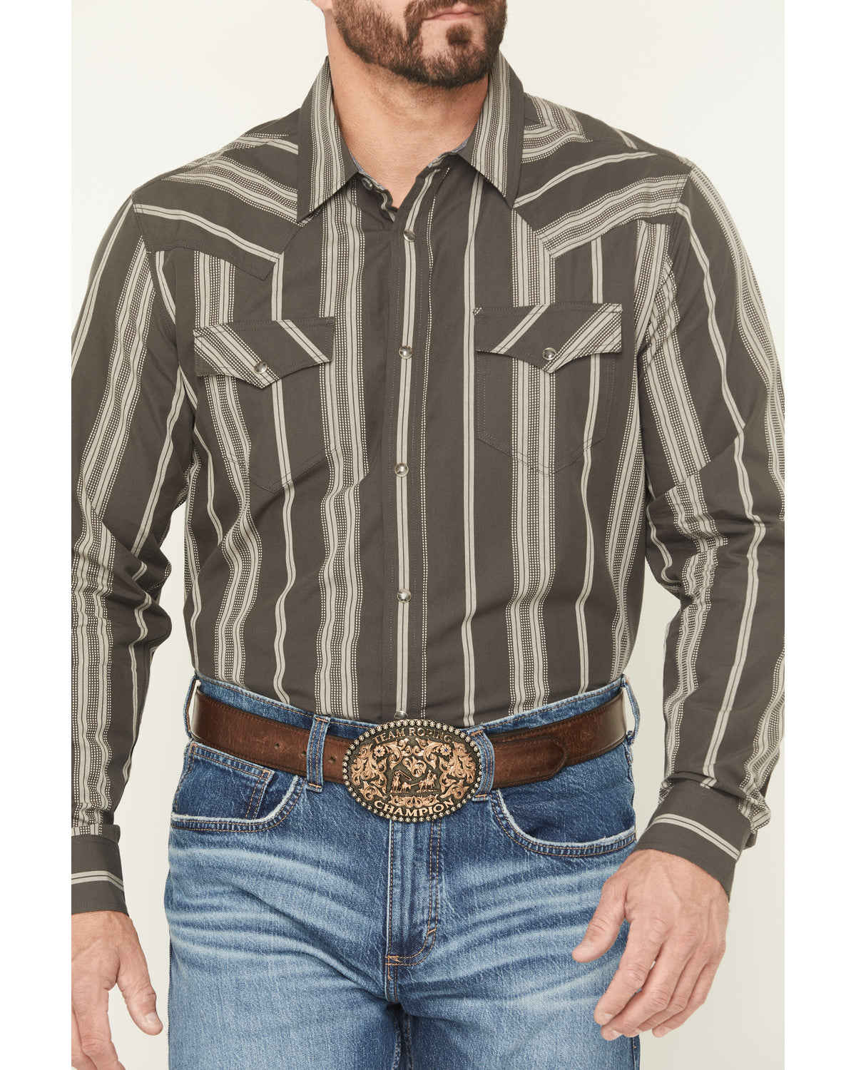 Men's Harpeth Striped Long Sleeve Snap Western Shirt