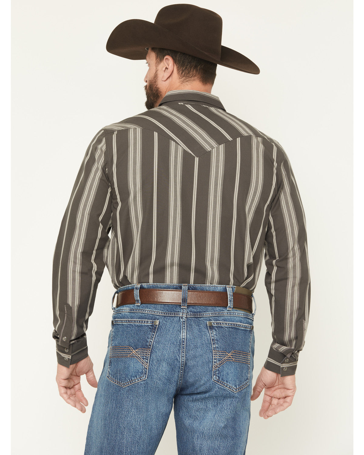 Men's Harpeth Striped Long Sleeve Snap Western Shirt