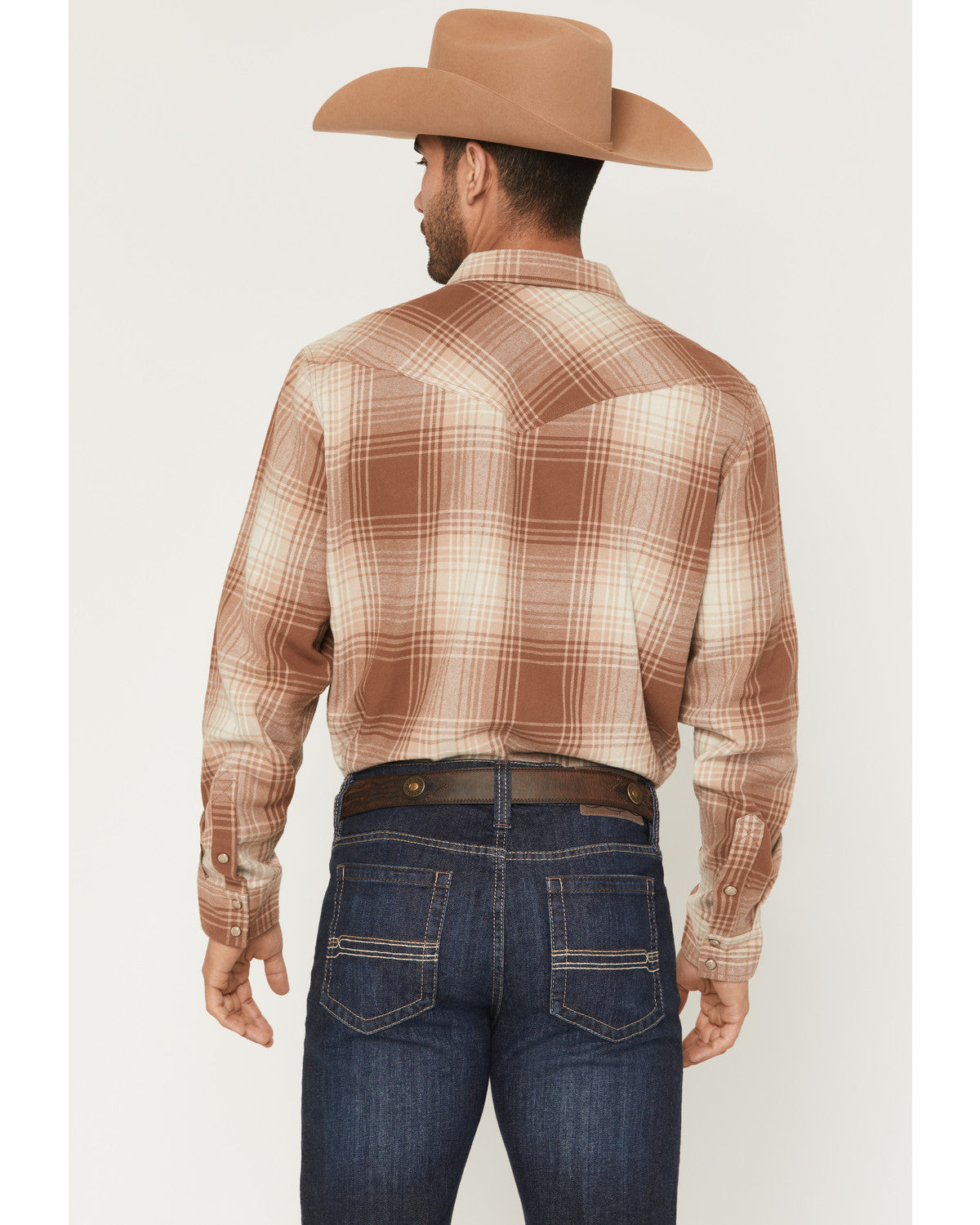 Men's Smoke Mountain Plaid Print Long Sleeve Snap Flannel S