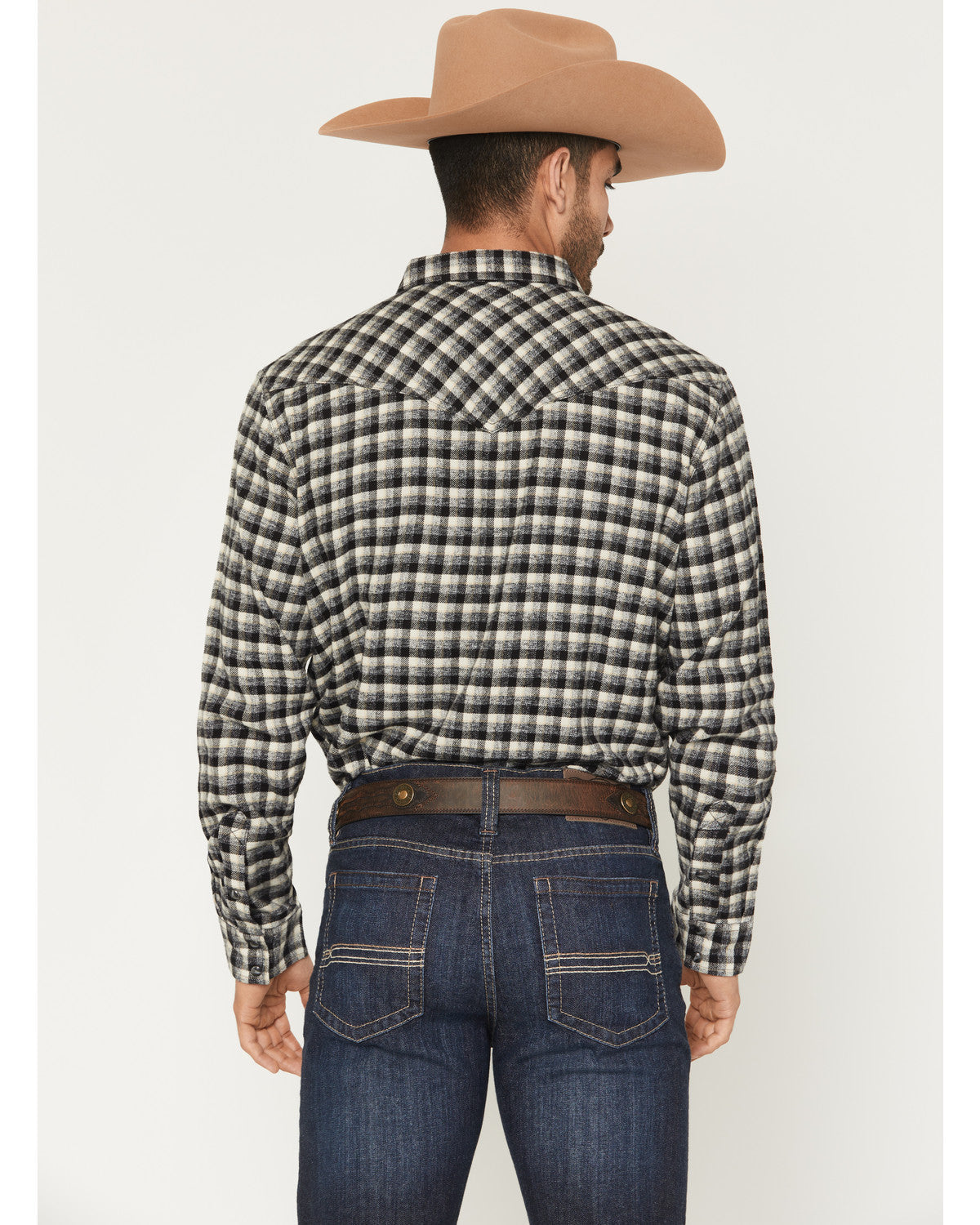 Men's Ozark Highlands Plaid Print Long Sleeve Snap Flannel