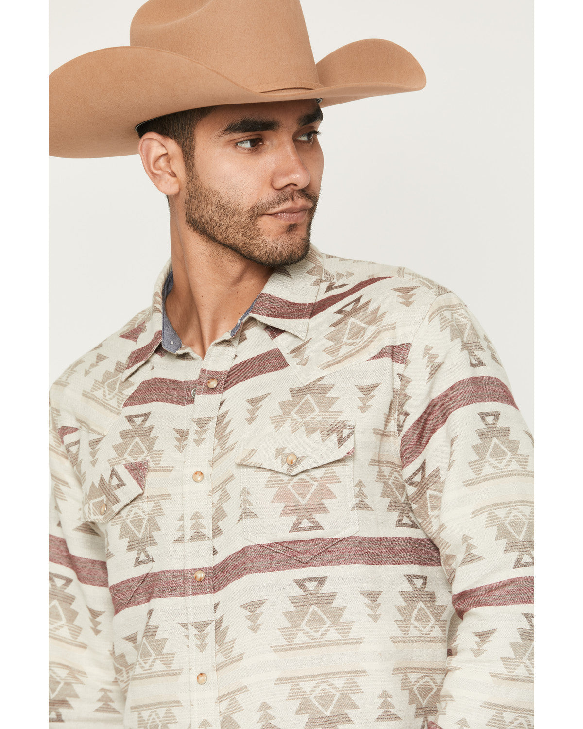 Men's Sierra Nevada Southwestern Print Long Sleeve Snap Wes
