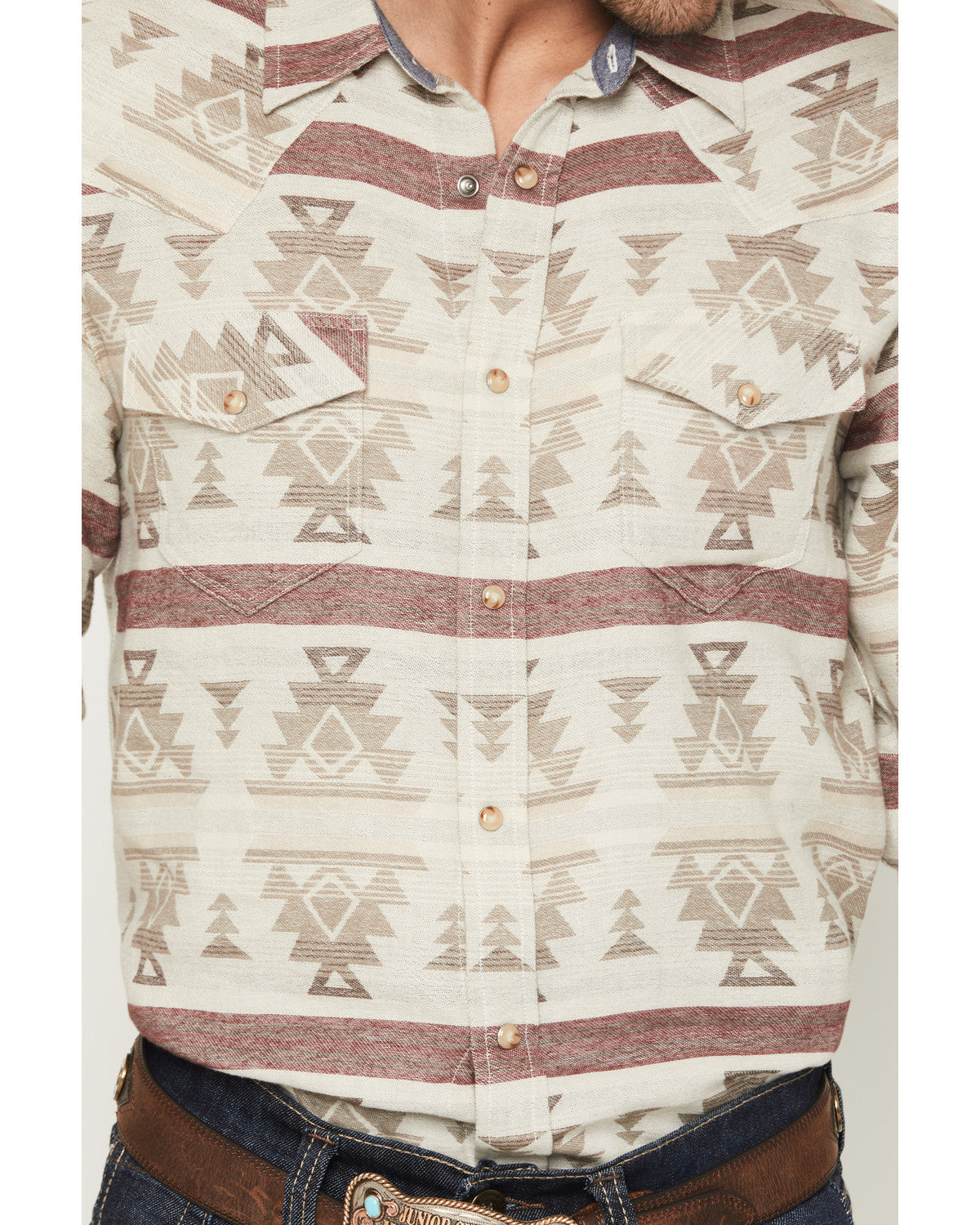 Men's Sierra Nevada Southwestern Print Long Sleeve Snap Wes