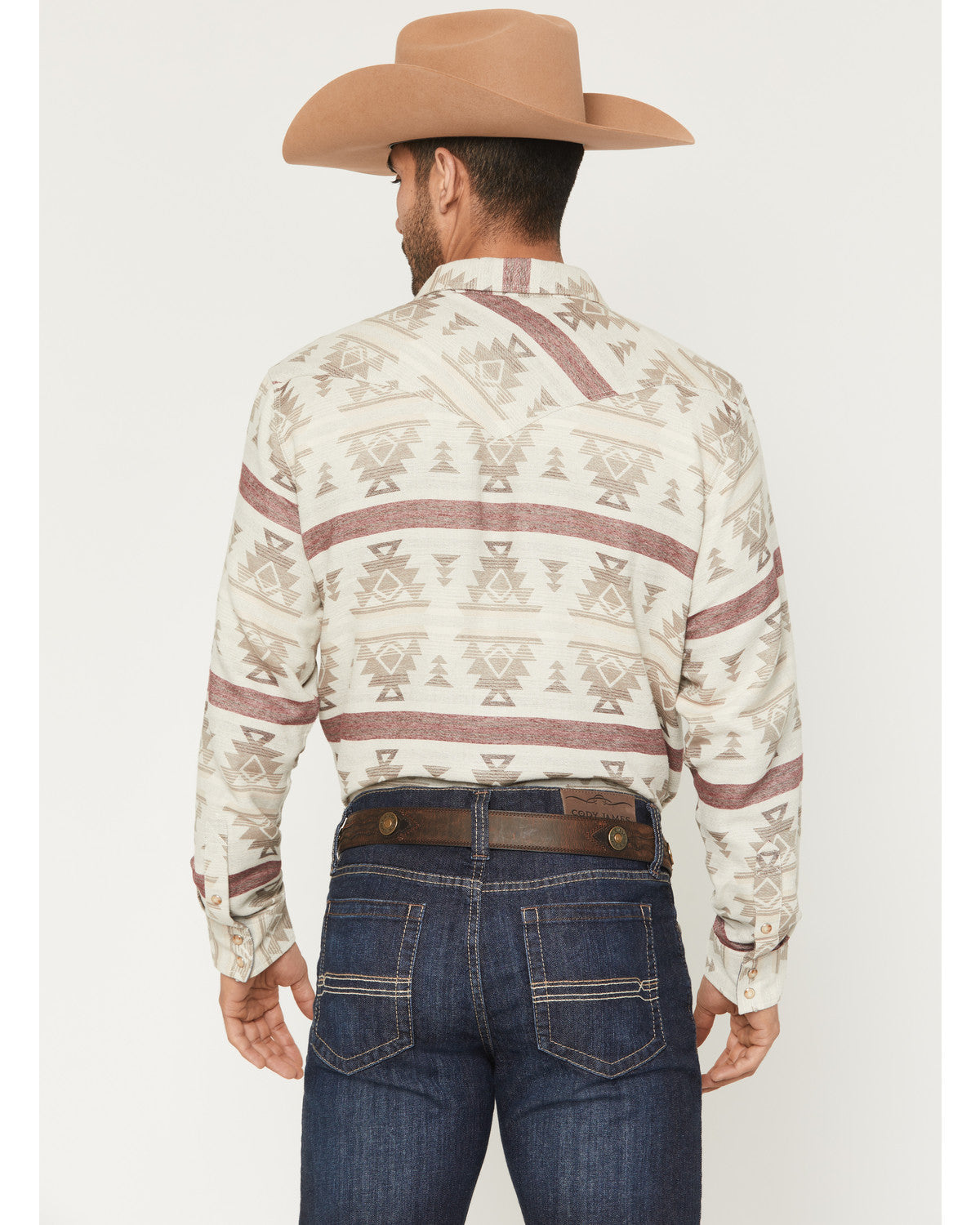 Men's Sierra Nevada Southwestern Print Long Sleeve Snap Wes