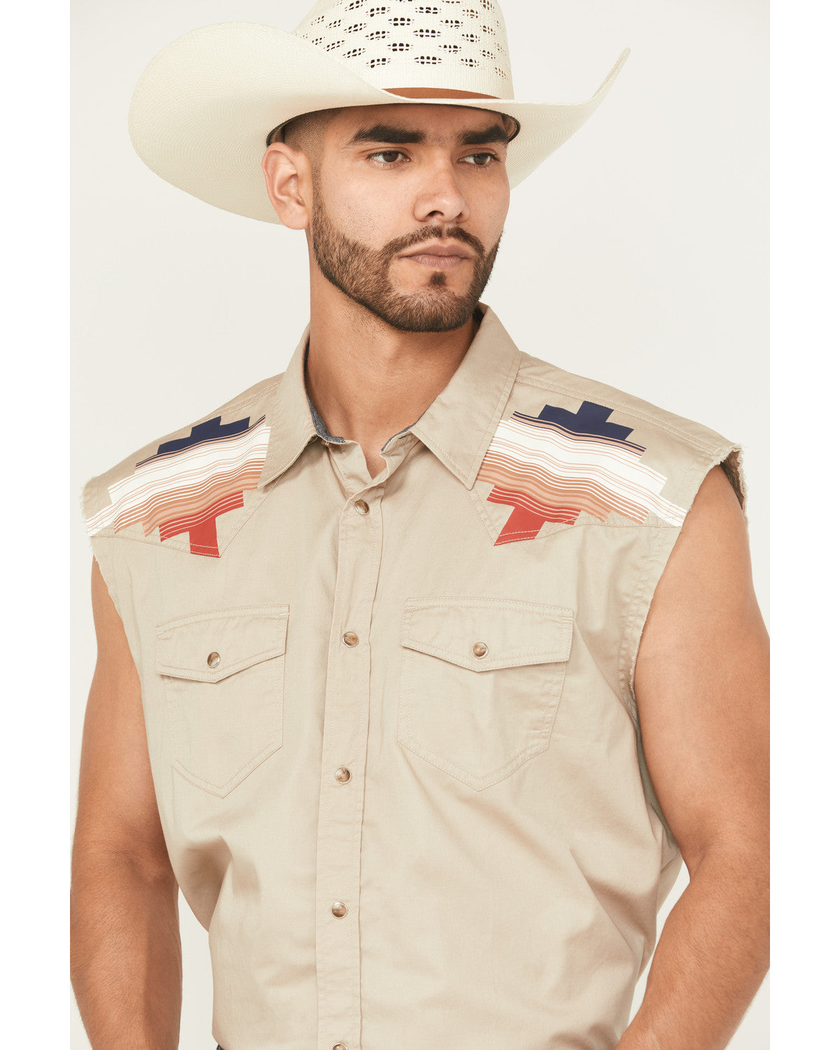 Men's Thunderbird Legends Cutoff Snap Western Shirt