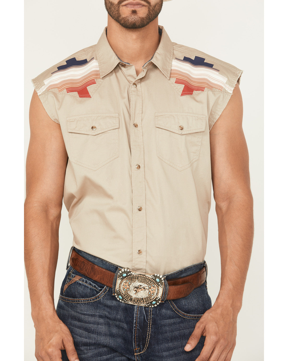 Men's Thunderbird Legends Cutoff Snap Western Shirt