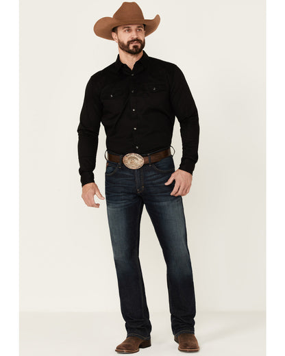 Men's Solid Treadstone Long Sleeve Pearl Snap Western Shirt