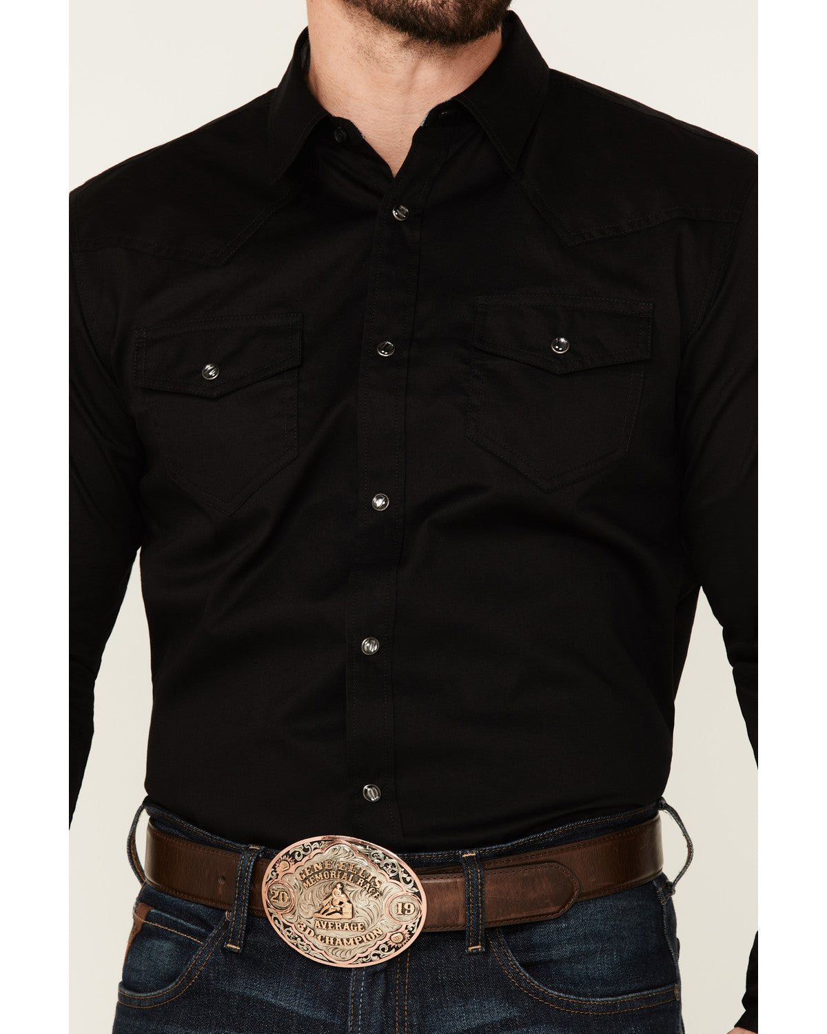 Men's Solid Treadstone Long Sleeve Pearl Snap Western Shirt