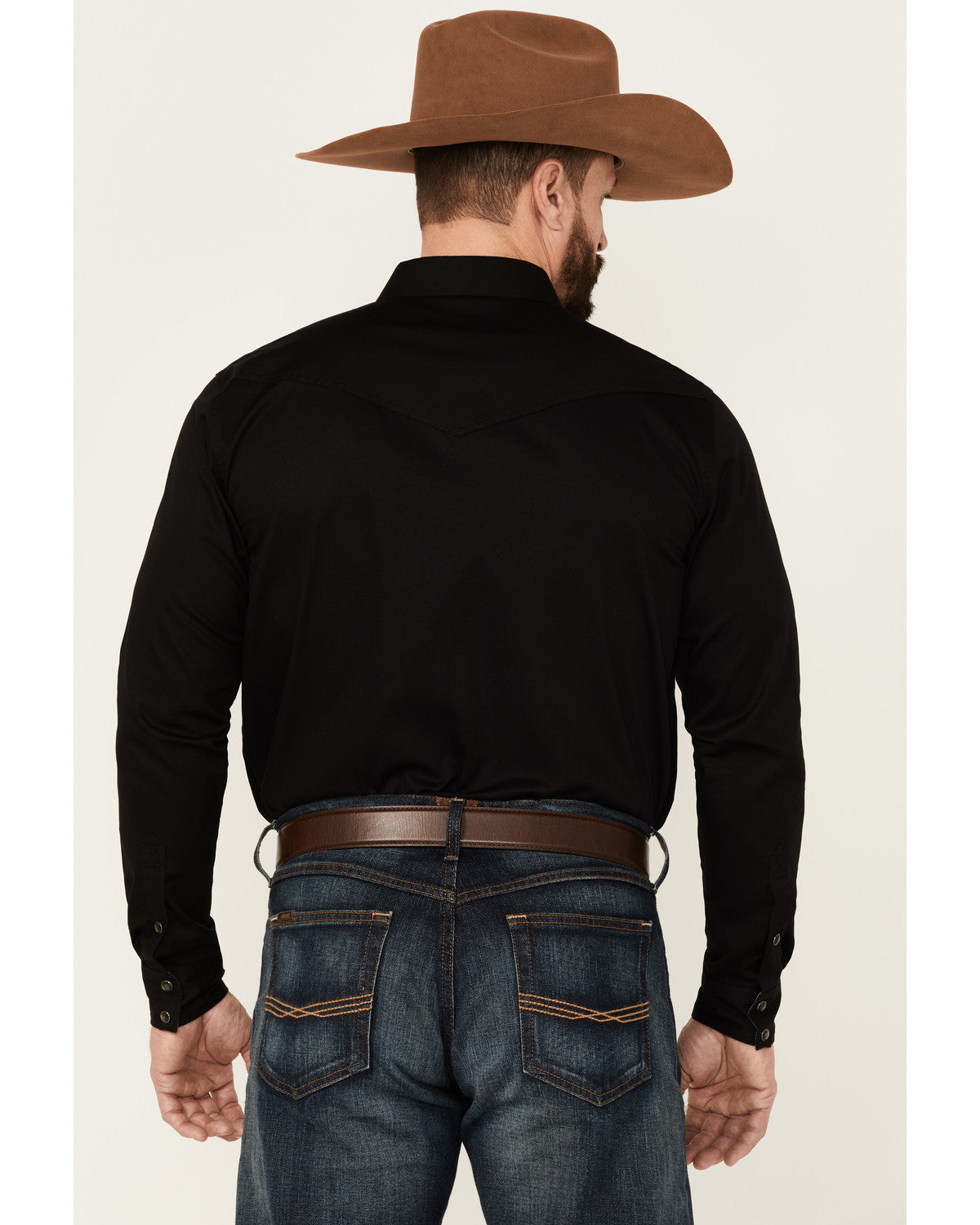 Men's Solid Treadstone Long Sleeve Pearl Snap Western Shirt