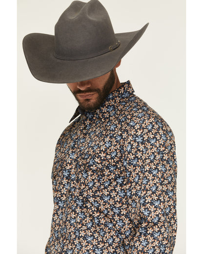 Men's Howdy Haven Floral Print Long Sleeve Snap Western Shi