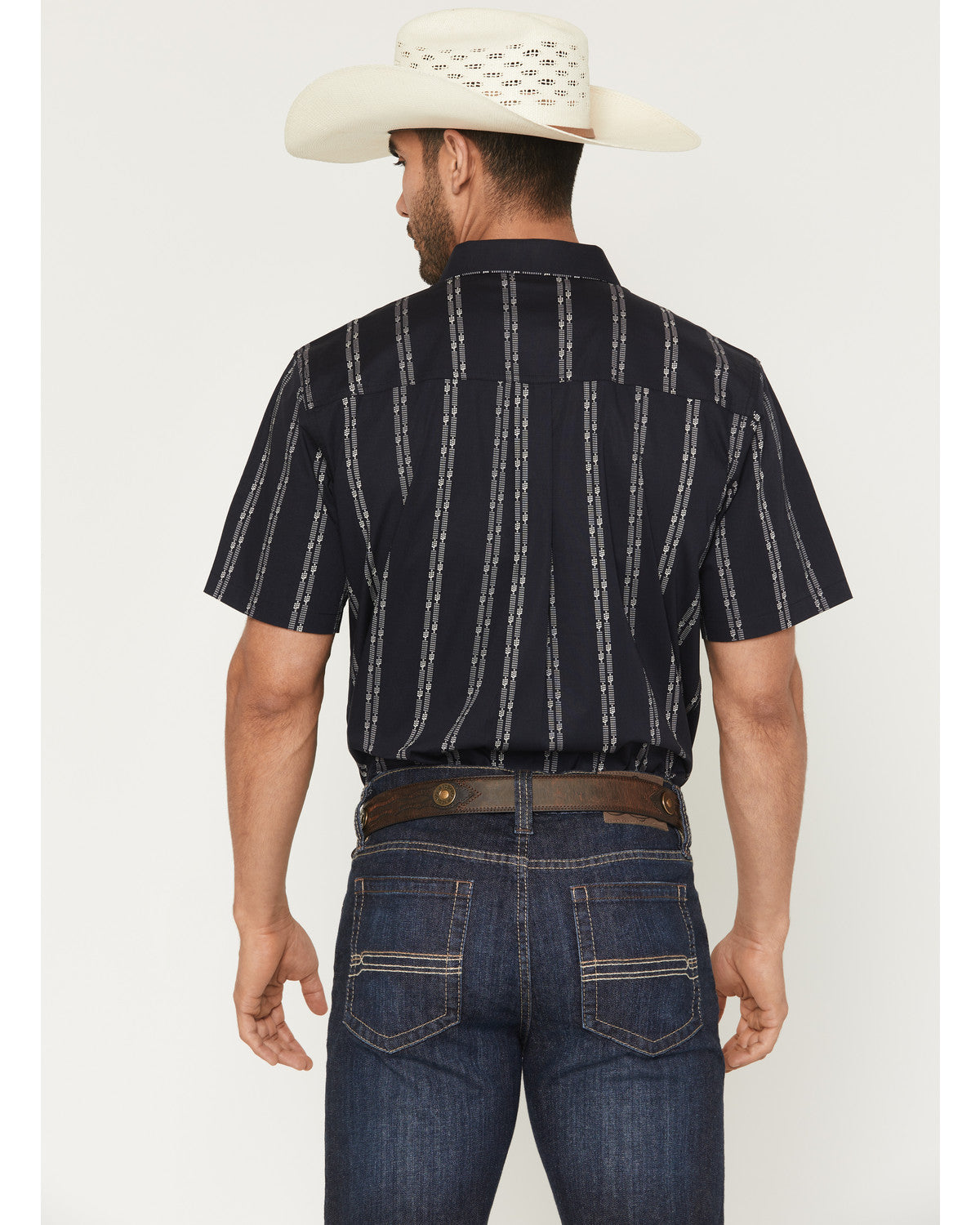 Men's Colorado Ridge Striped Short Sleeve Button-Down Stret
