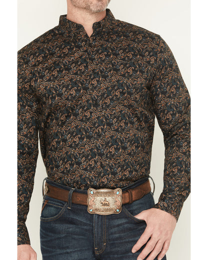 Men's Cumberland Paisley Print Long Sleeve Button-Down Stre