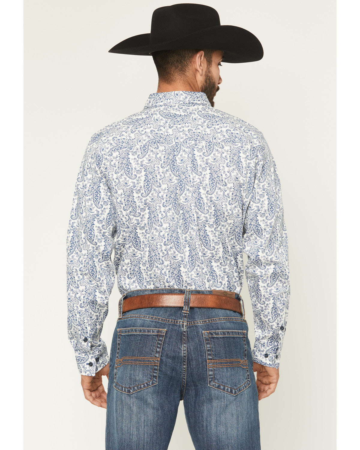 Men's Dagget 2.0 Paisley Print Long Sleeve Button-Down Stre