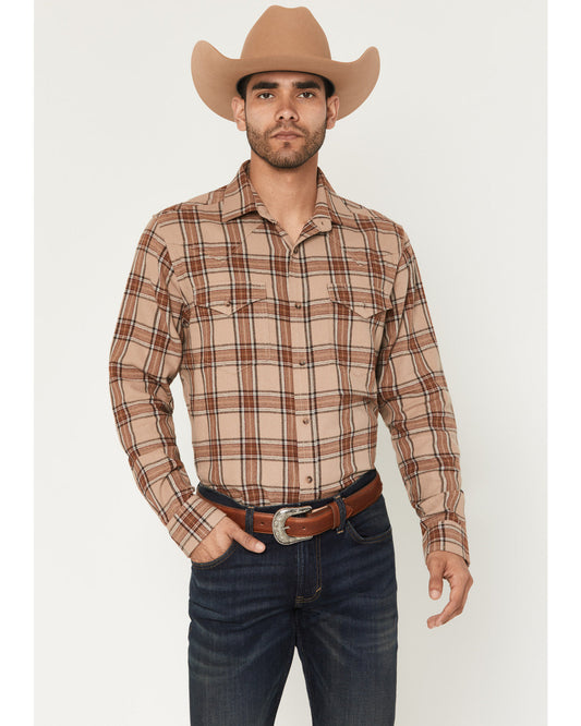 Black 1978® Men's Brenden Plaid Print Long Sleeve Button-Do