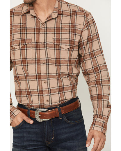 Black 1978® Men's Brenden Plaid Print Long Sleeve Button-Do