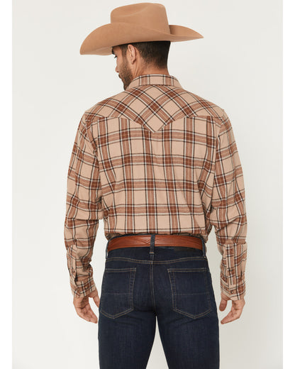 Black 1978® Men's Brenden Plaid Print Long Sleeve Button-Do