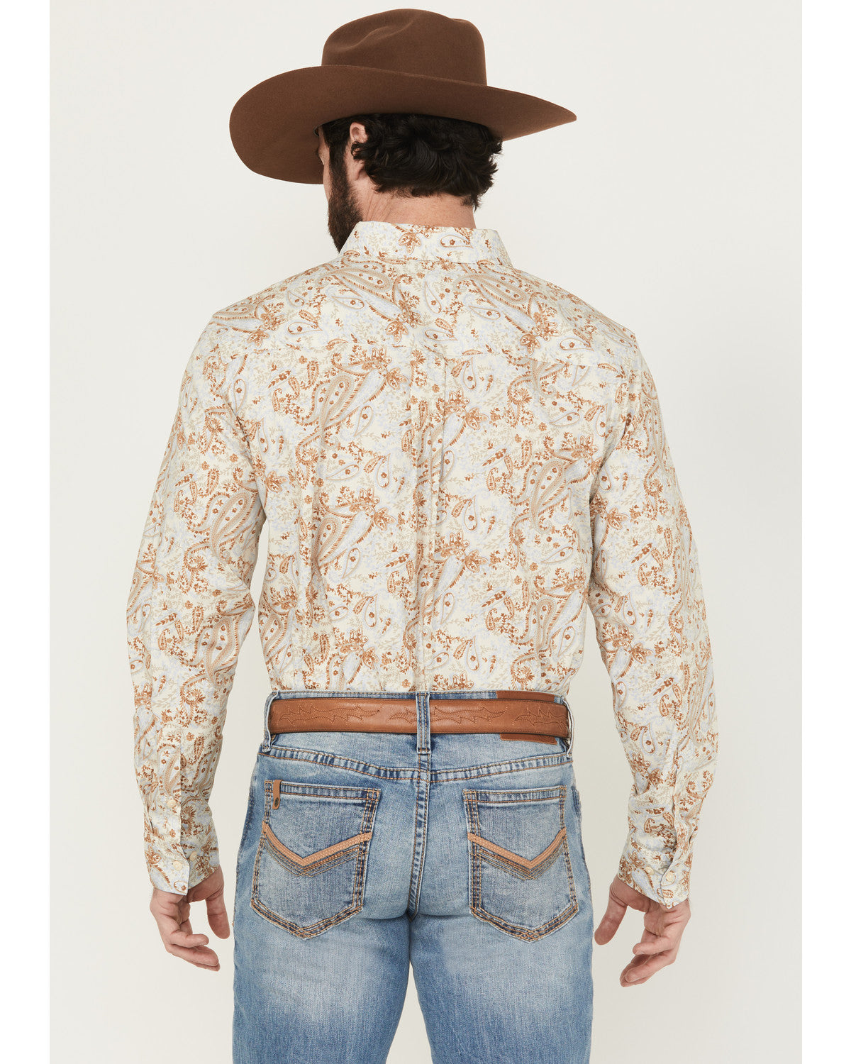 Men's Porter Floral Print Long Sleeve Button-Down Stretch W