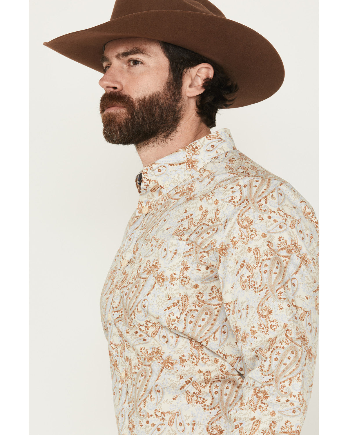 Men's Porter Floral Print Long Sleeve Button-Down Stretch W