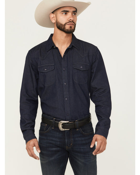 Black 1978® Men's Mamba Dark Wash Denim Long Sleeve Button-