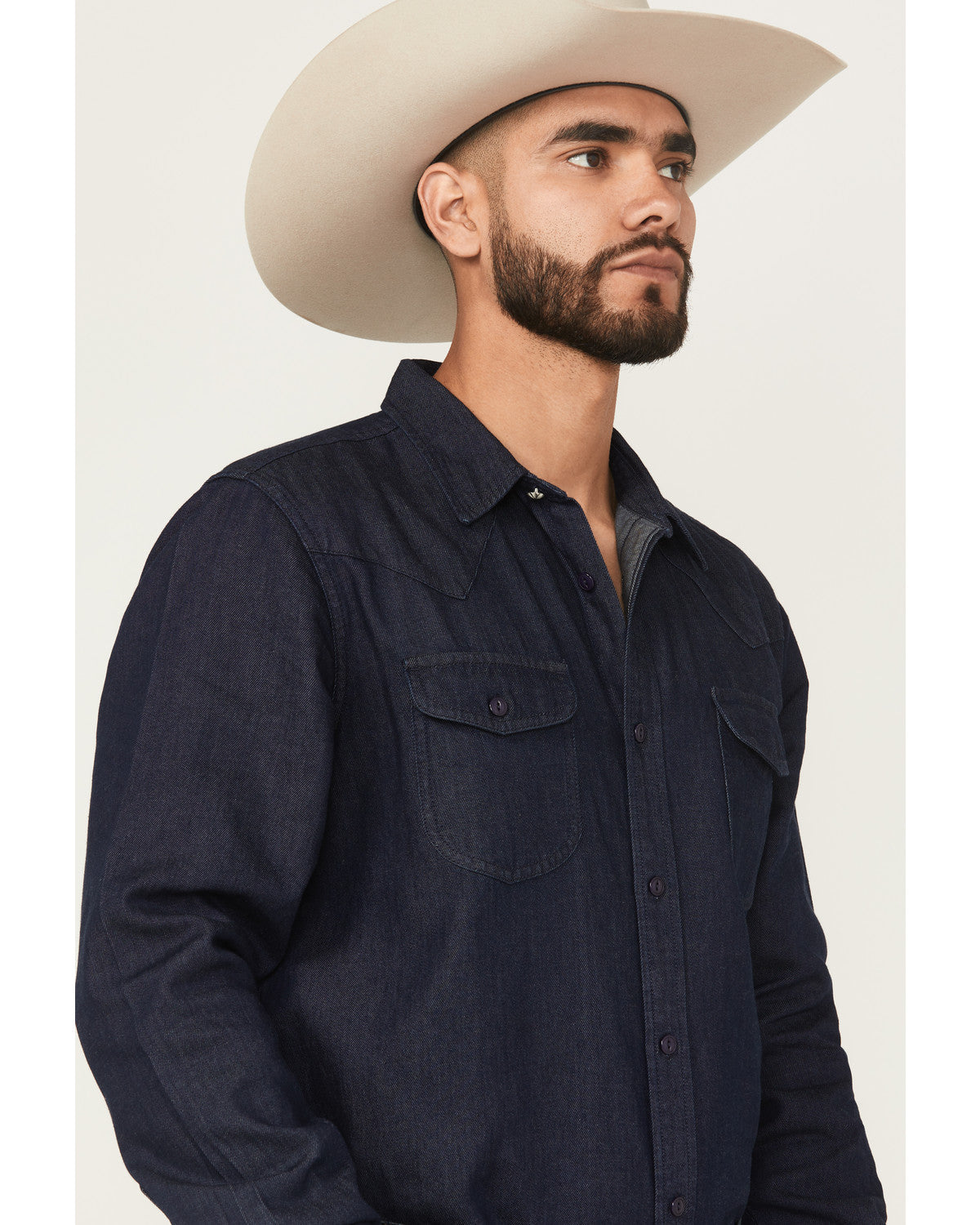 Black 1978® Men's Mamba Dark Wash Denim Long Sleeve Button-