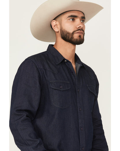 Black 1978® Men's Mamba Dark Wash Denim Long Sleeve Button-