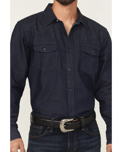 Black 1978® Men's Mamba Dark Wash Denim Long Sleeve Button-