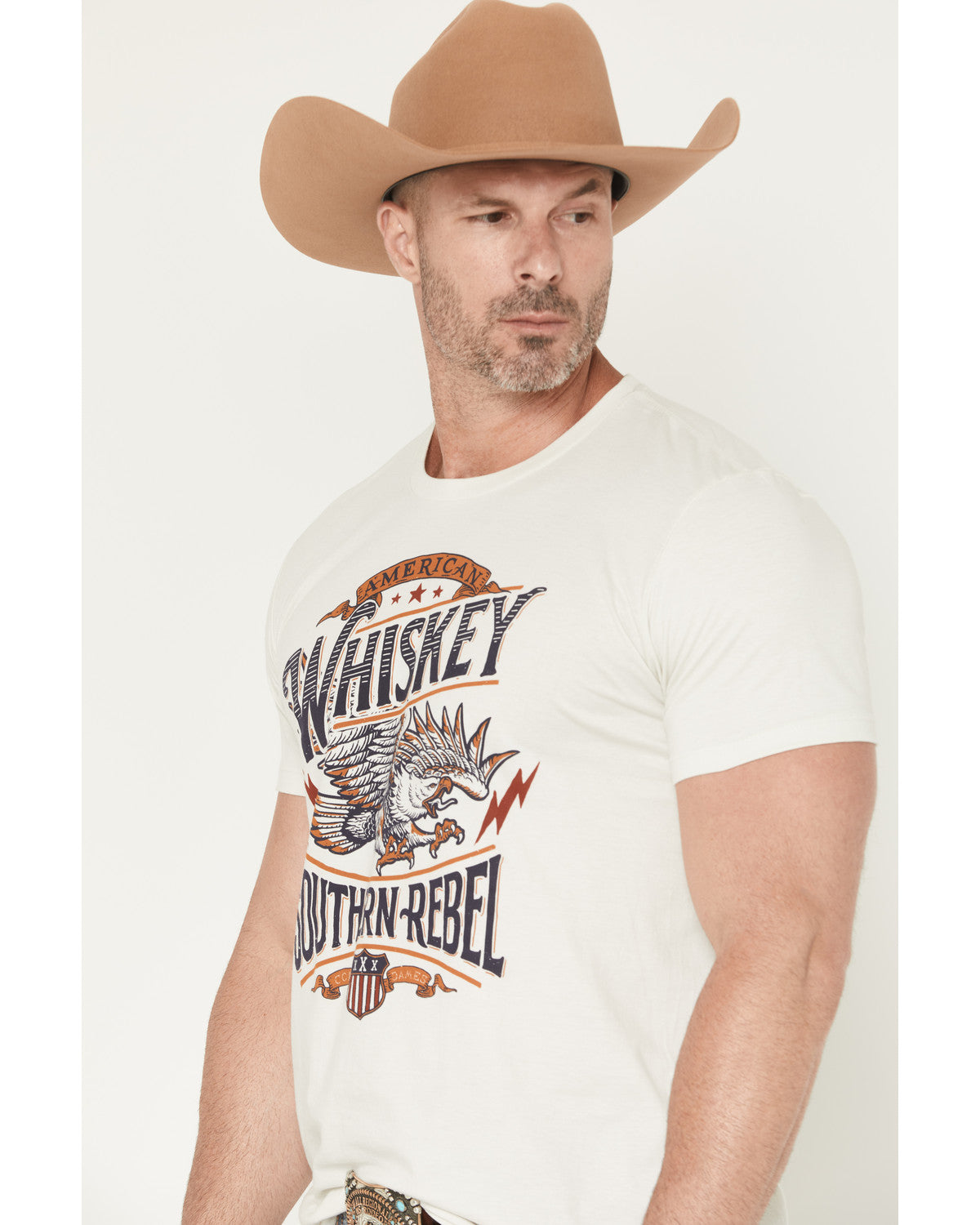 Men's American Whiskey Short Sleeve Graphic T-Shirt