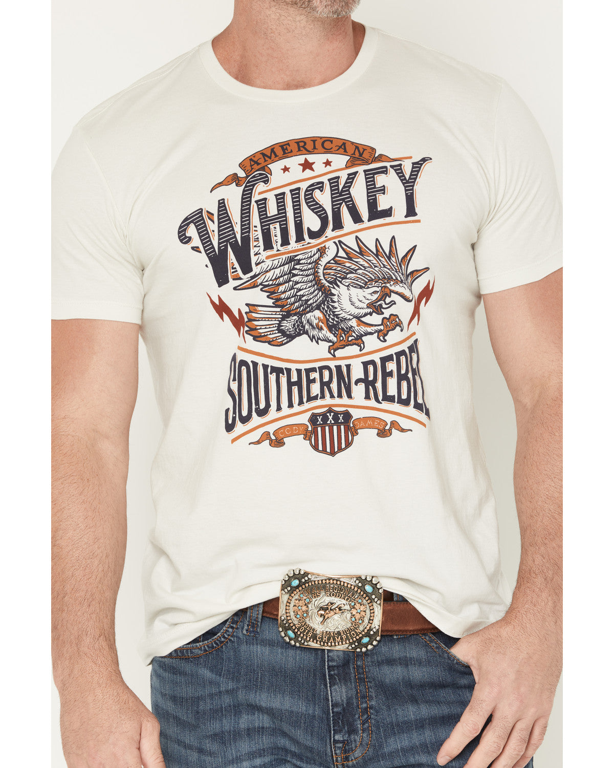 Men's American Whiskey Short Sleeve Graphic T-Shirt