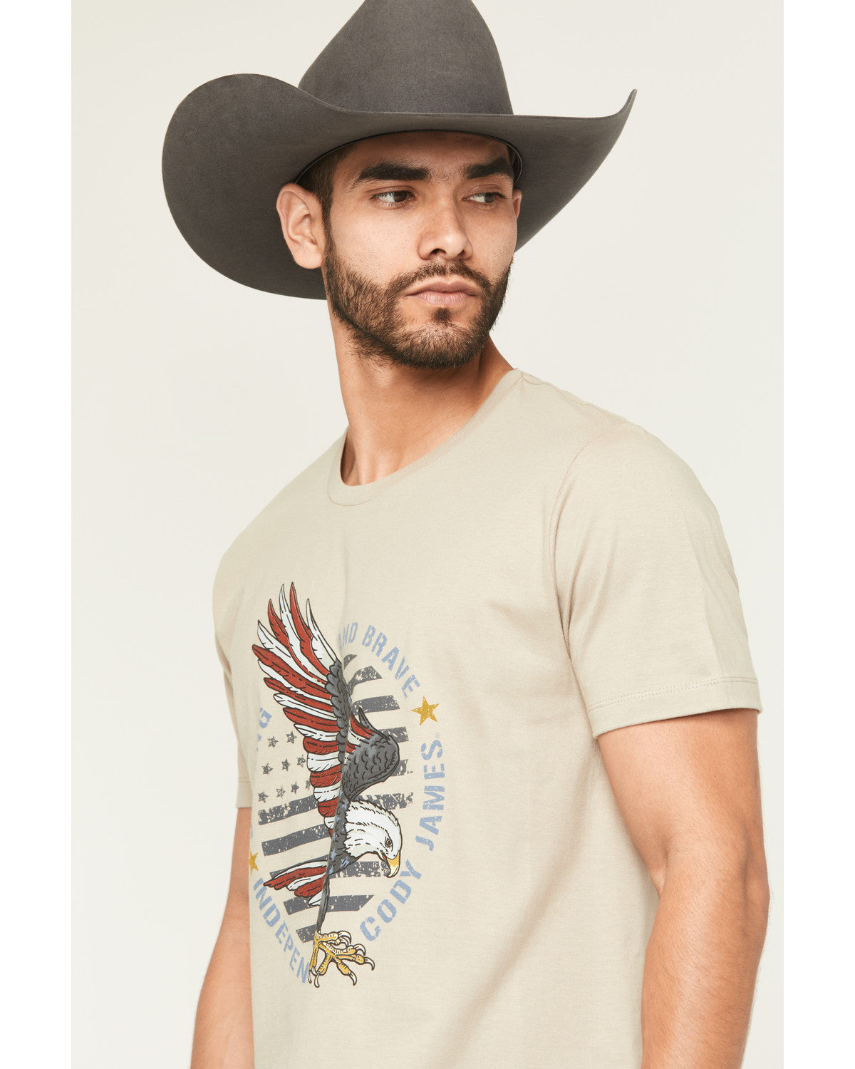 Men's Strong And Brave Short Sleeve Graphic T-Shirt