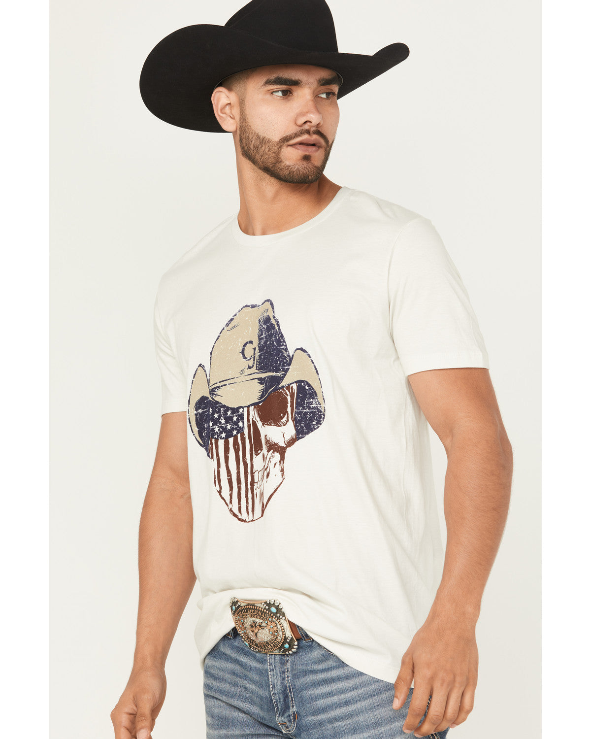 Men's Best Friend Americana Skull Short Sleeve Graphic T-Sh