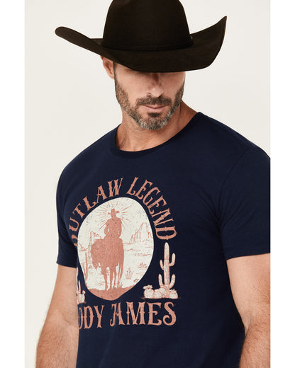 Men's Legendary Desert Cowboy Short Sleeve Graphic T-Shirt