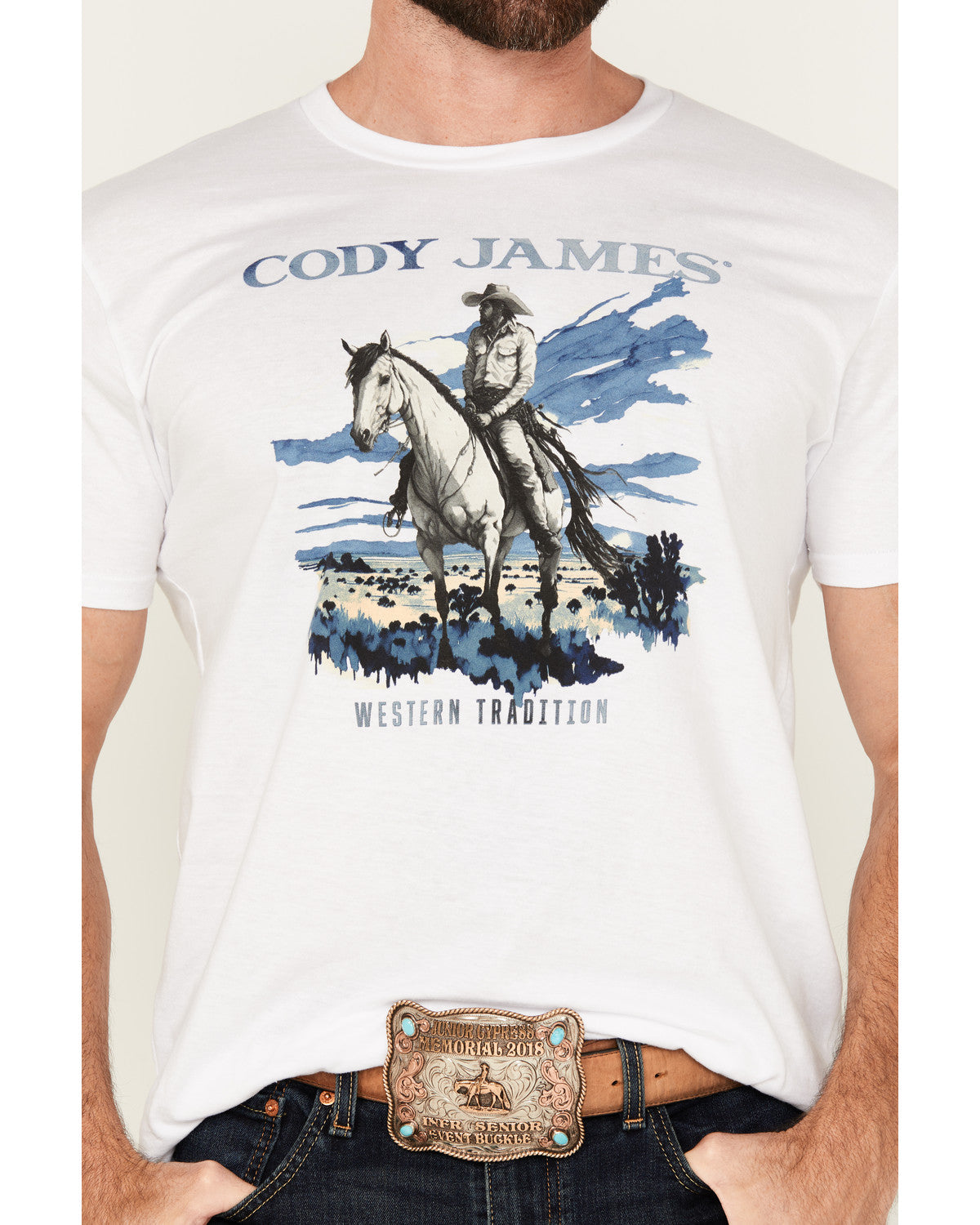 Men's Western Tradition Cowboy Short Sleeve Graphic T-Shirt