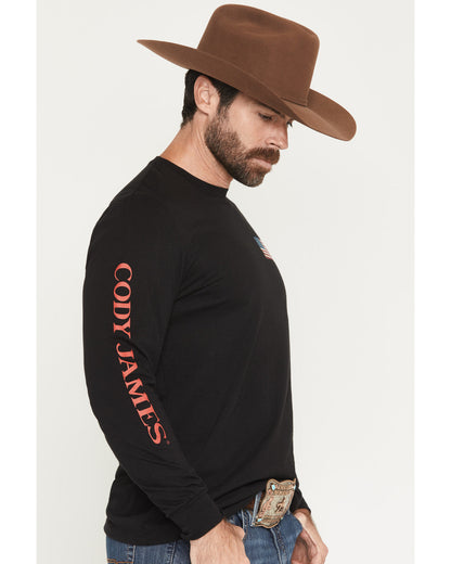 Men's Americana Logo Long Sleeve Graphic T-Shirt