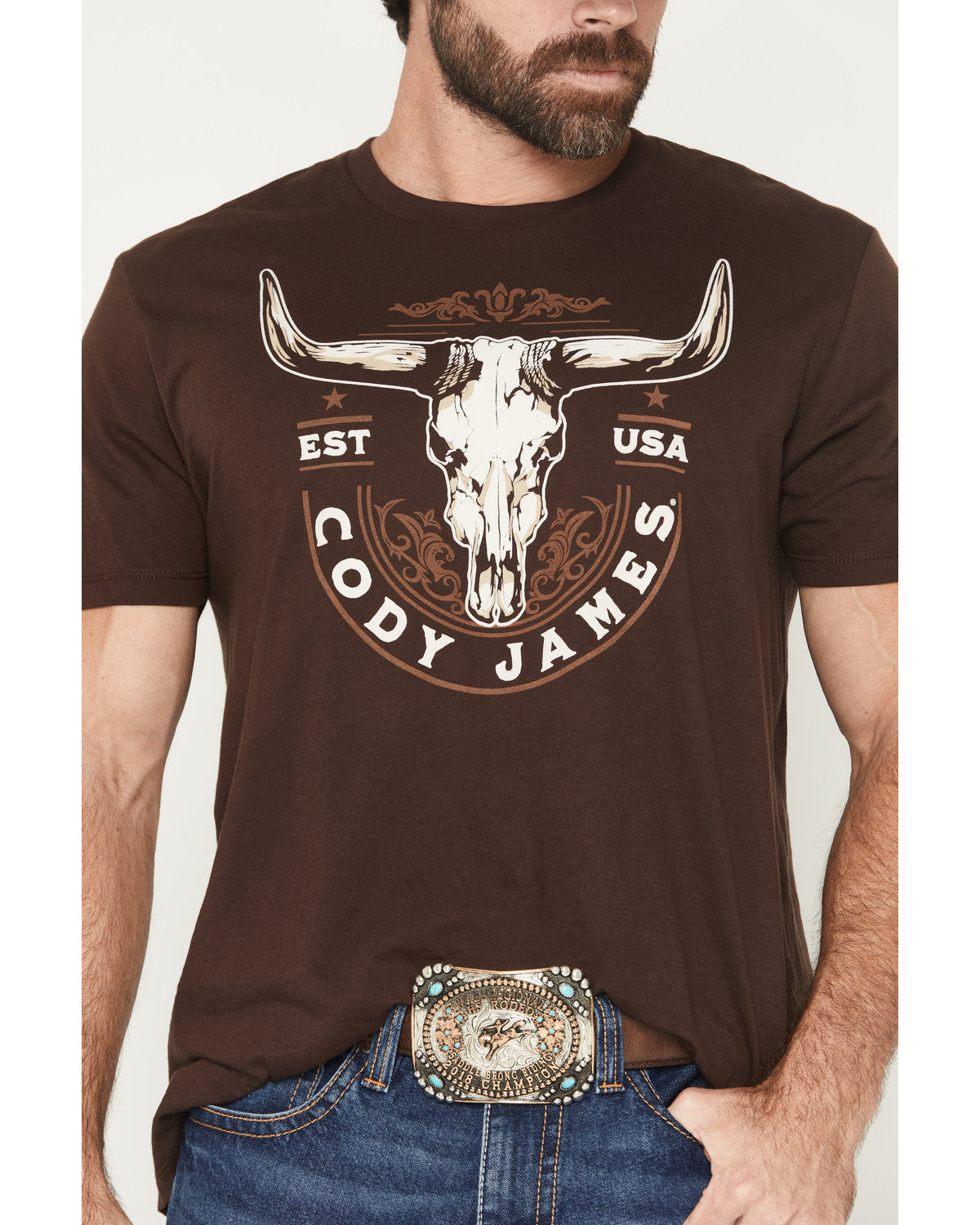 Men's USA Steerehead Short Sleeve Graphic T-Shirt