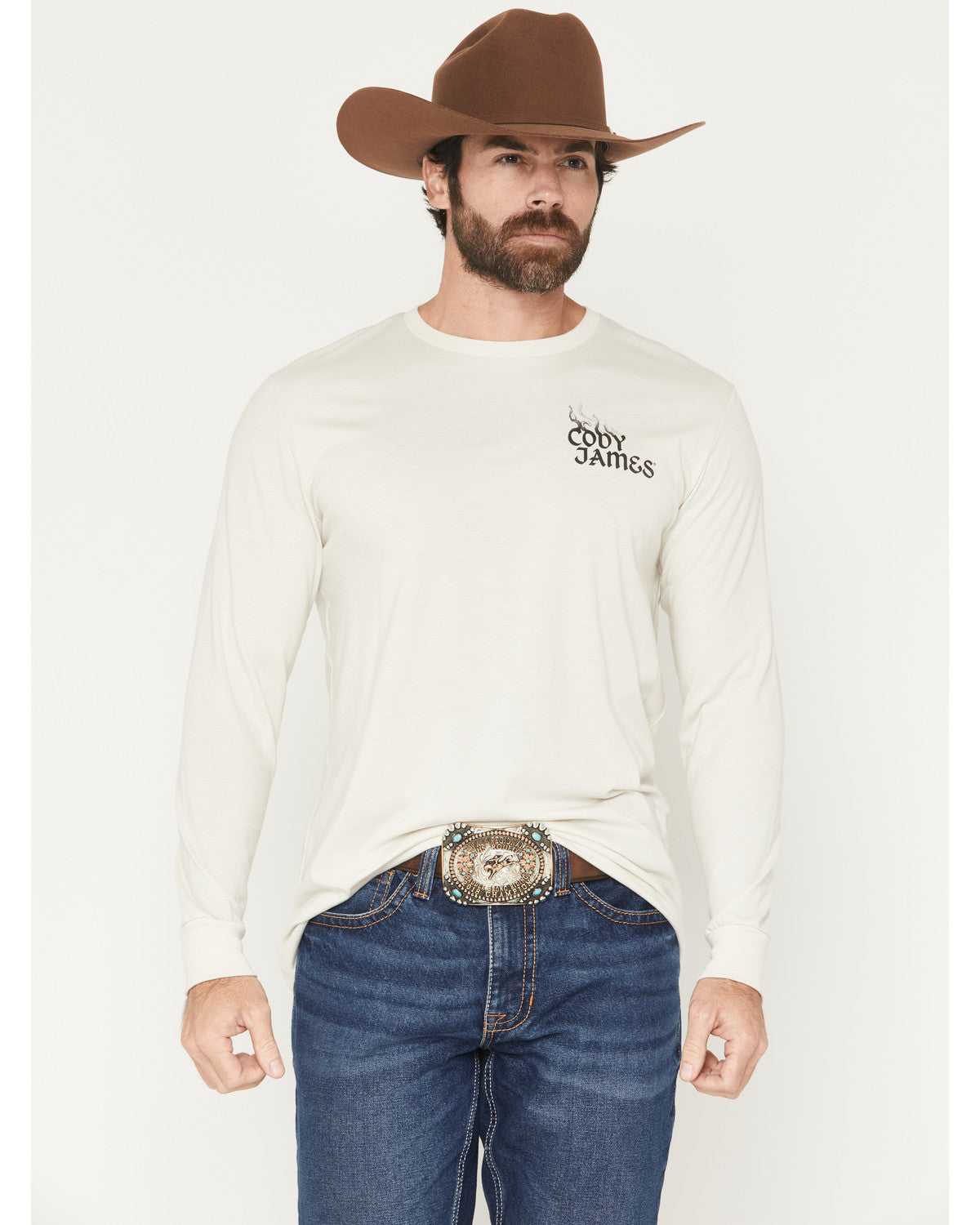 Men's Smoke Skeleton Long Sleeve Graphic T-Shirt