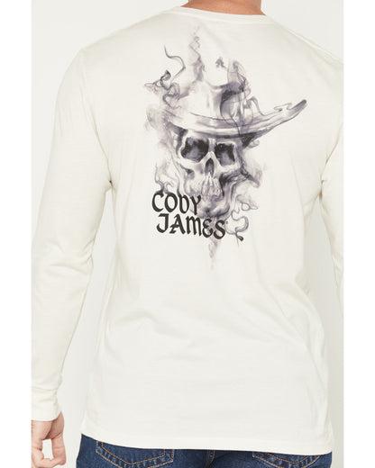 Men's Smoke Skeleton Long Sleeve Graphic T-Shirt