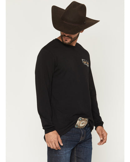 Men's Whiskey Verbiage Long Sleeve Graphic T-Shirt