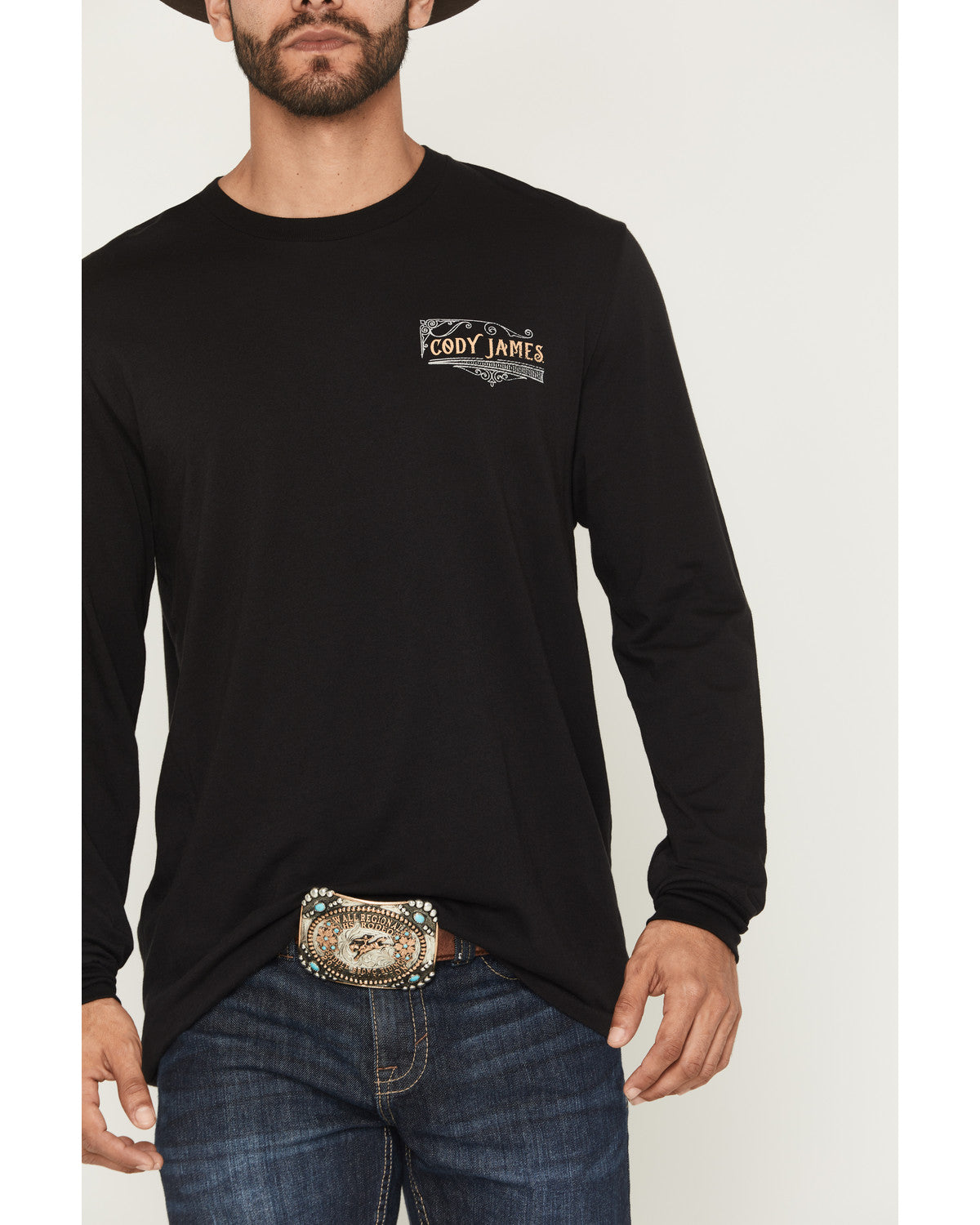 Men's Whiskey Verbiage Long Sleeve Graphic T-Shirt