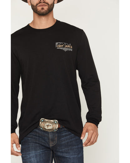 Men's Whiskey Verbiage Long Sleeve Graphic T-Shirt
