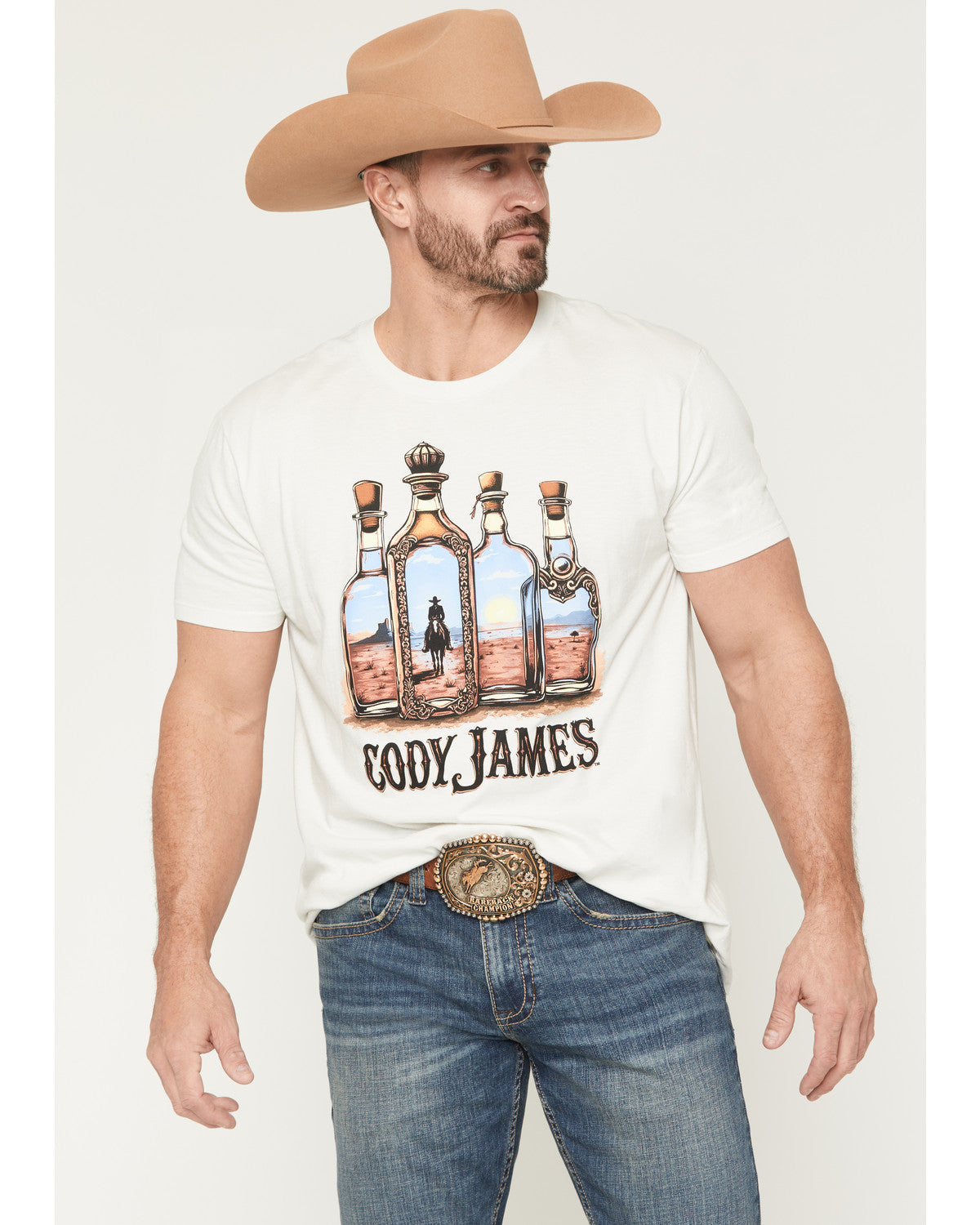 Men's Tequila Bottles Short Sleeve Graphic T-Shirt