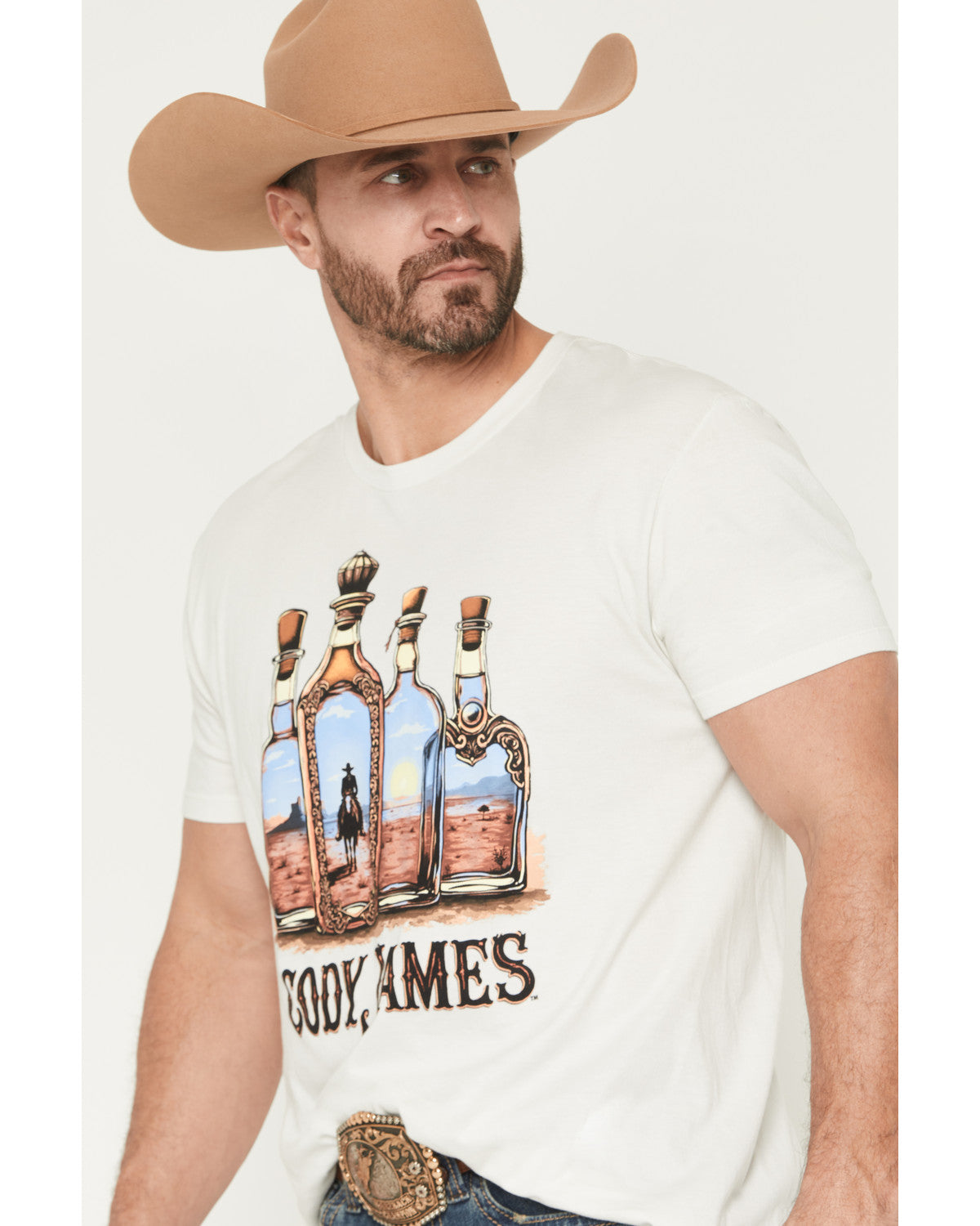 Men's Tequila Bottles Short Sleeve Graphic T-Shirt