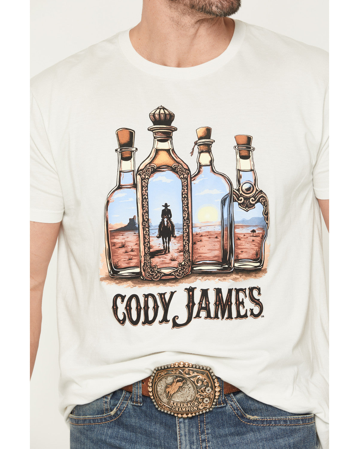 Men's Tequila Bottles Short Sleeve Graphic T-Shirt