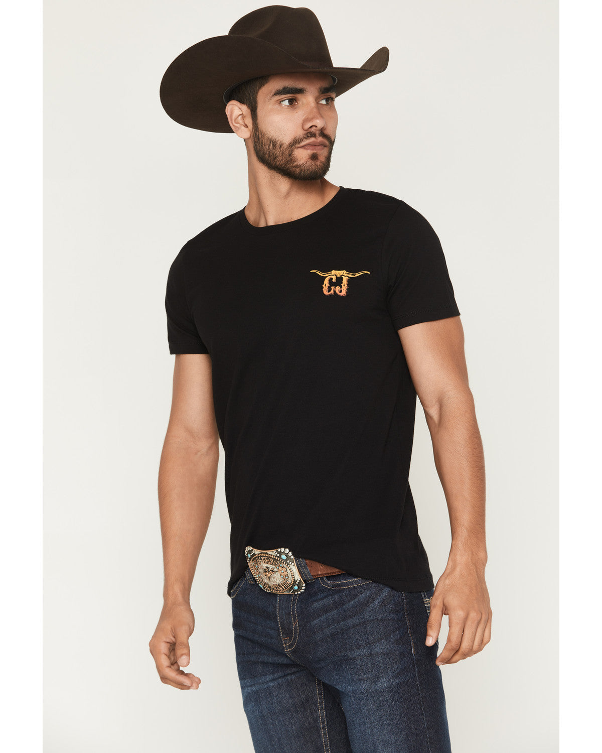 Men's Steer Head Logo Short Sleeve Graphic T-Shirt