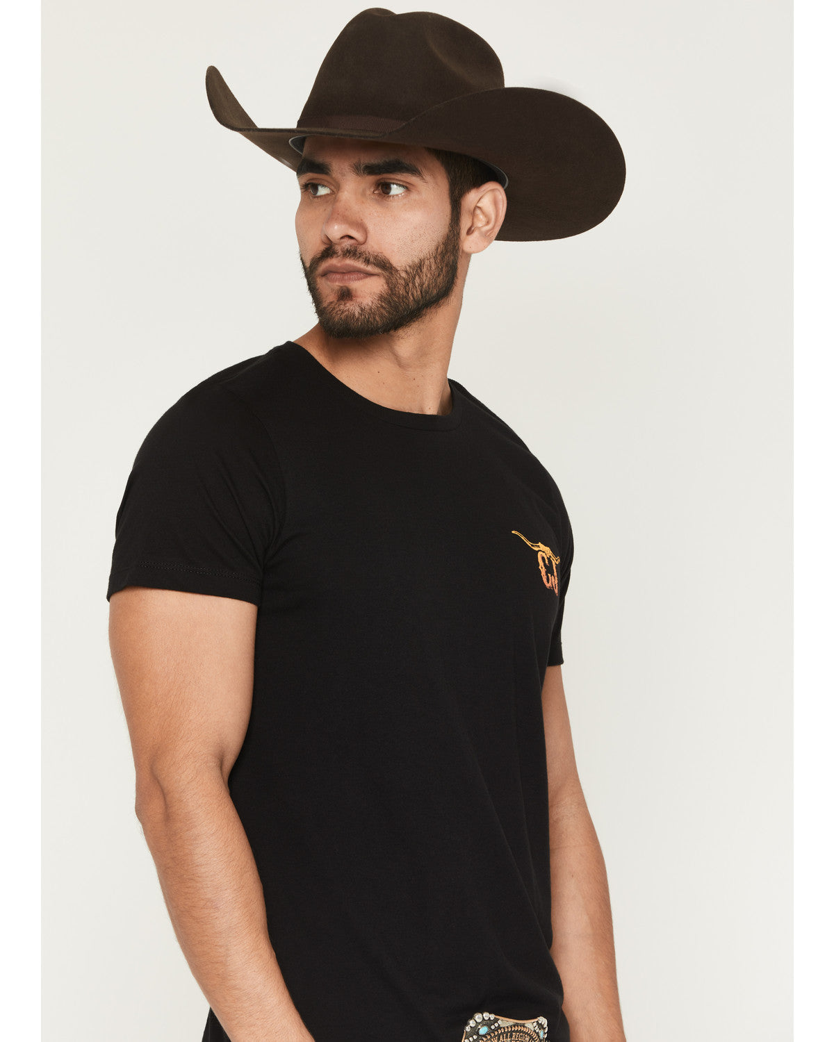 Men's Steer Head Logo Short Sleeve Graphic T-Shirt