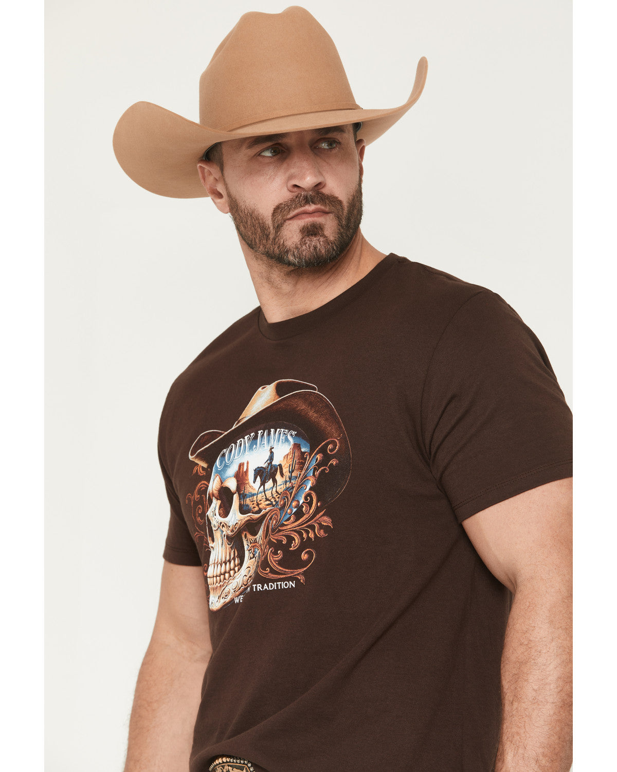 Men's Scenic Skull Head Short Sleeve Graphic T-Shirt