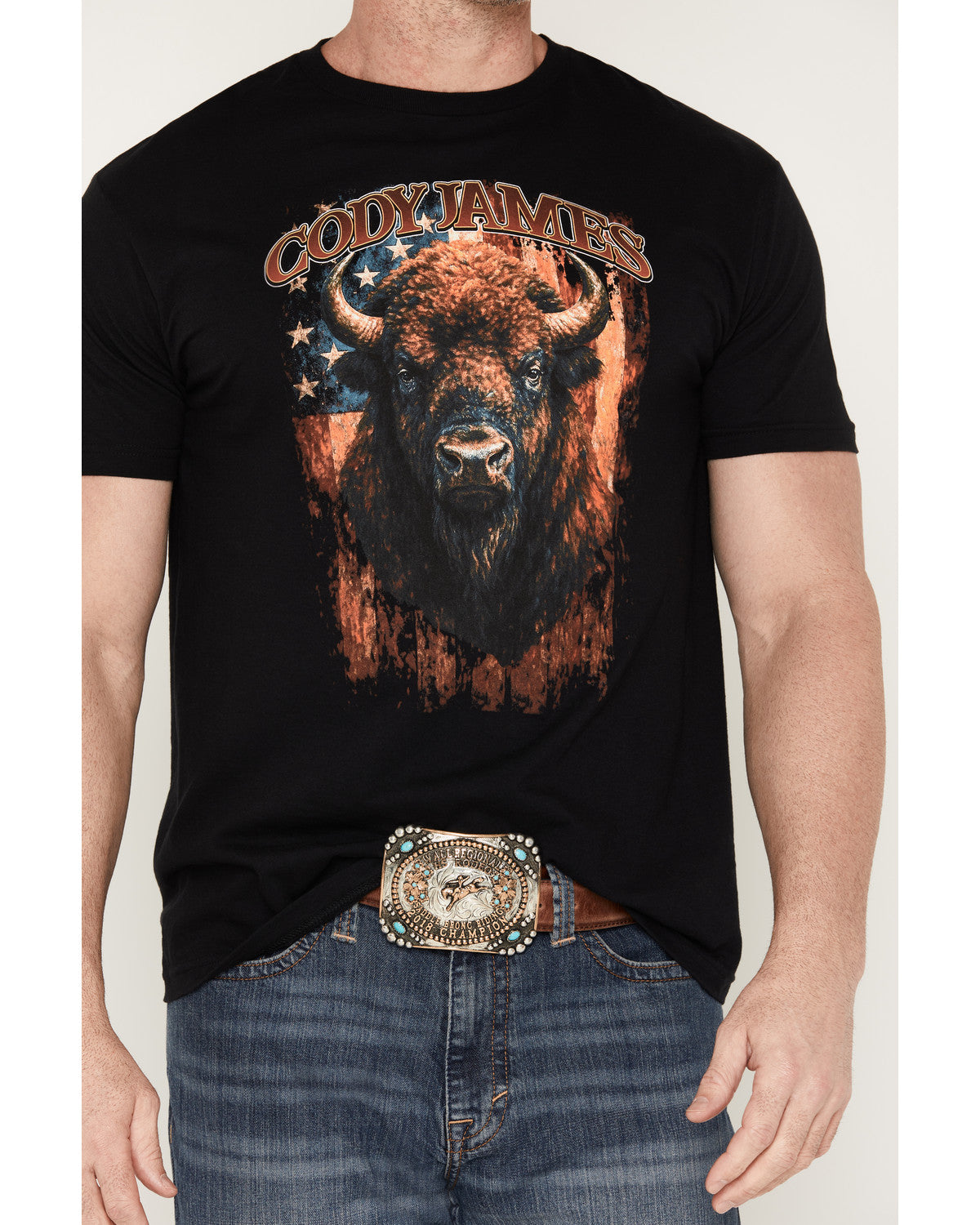 Men's Americana Bull Short Sleeve Graphic T-Shirt