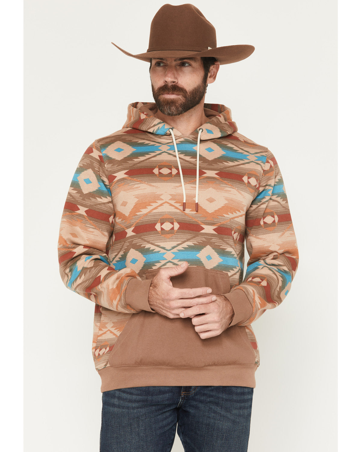 Men's Denver Southwestern Print Hooded Sweatshirt